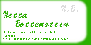 netta bottenstein business card
